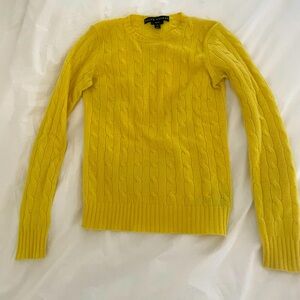Black label Ralph Lauren Cashmere cabled crewneck S